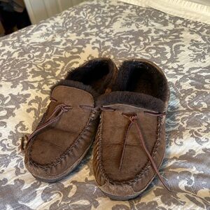 L.L. Bean Brown Loafers Slip-Ons Classic Comfort
